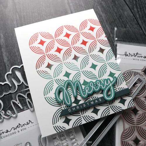 Concord & 9th - Joyful and Merry Stamp Set (4 x 6) and Die Bundle