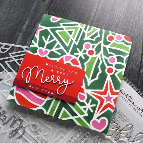 Concord & 9th - Joyful and Merry Stamp Set (4 x 6) and Die Bundle