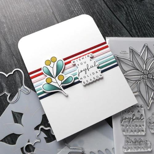Concord & 9th - Winter Greenery Stamp Set (6 x 8), Stencil Pack (3 qty; 6 x 6) and Die Bundle - Postage as per Actual