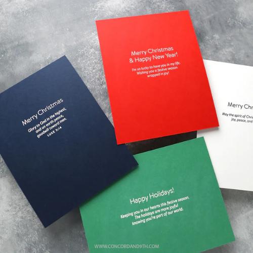 Concord & 9th - Inside Holiday Greetings Stamp Set (4 x 6)