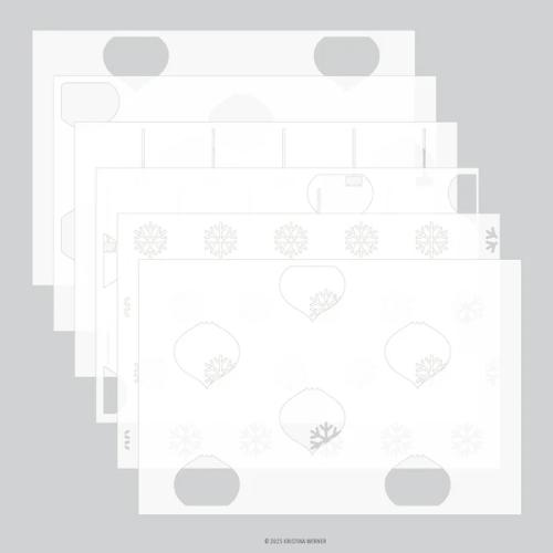 Concord & 9th - Ornaments Stencil Pack (6 qty; 6 x 9)
