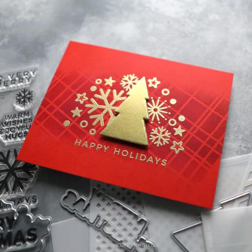 Concord & 9th - Simple Christmas Stamp Set (4 x 6), Stencil Pack (6 qty; 6 x 6) and Die Bundle - Postage as per Actual