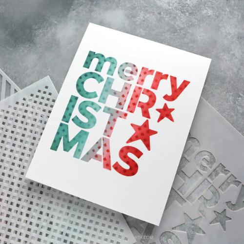 Concord & 9th - Simple Christmas Stamp Set (4 x 6), Stencil Pack (6 qty; 6 x 6) and Die Bundle - Postage as per Actual