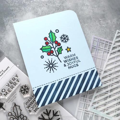 Concord & 9th - Simple Christmas Stamp Set (4 x 6), Stencil Pack (6 qty; 6 x 6) and Die Bundle - Postage as per Actual