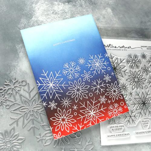 Concord & 9th - Snowflake Season Easy Repeat Background Stamp (6 x 6)