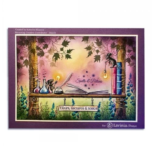 Lavinia Stamps - Book of Spells Stamp