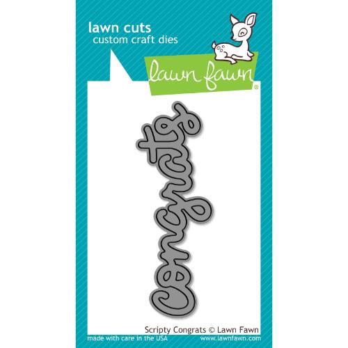 Lawn Fawn - Lawn Cuts - Scripty Congrats Die