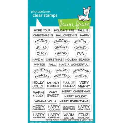 Lawn Fawn - Reveal Wheel Holiday Sentiments