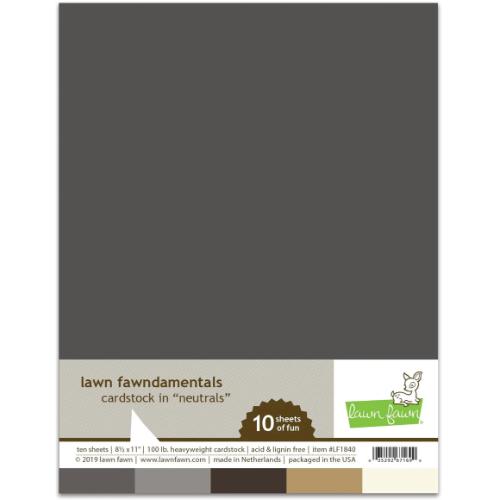 Lawn Fawn - Cardstock - Neutrals