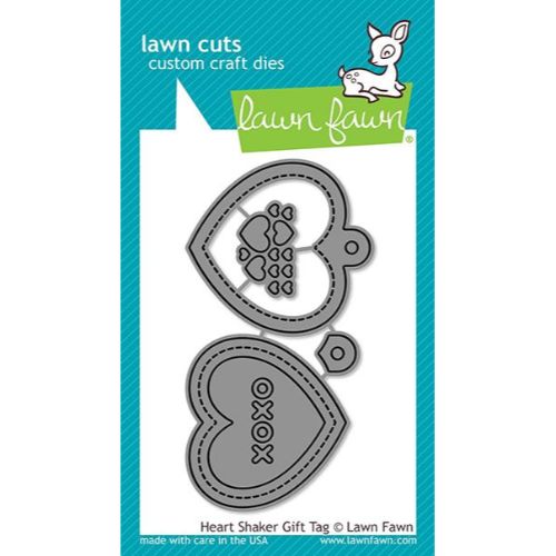 Lawn Fawn - Heart Shaker Gift Tag Dies
