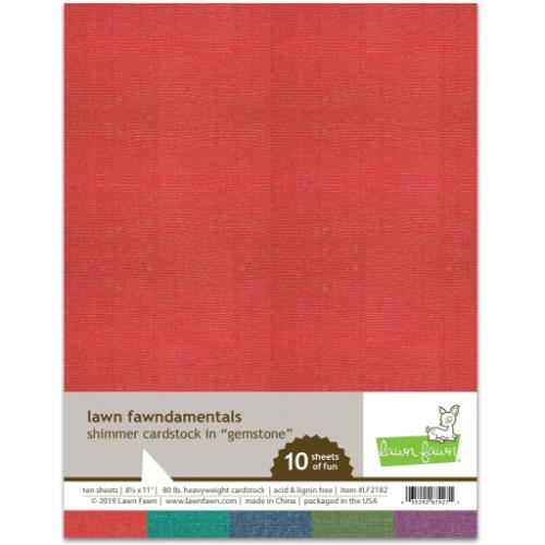 Lawn Fawn - Shimmer Cardstock - Gemstone