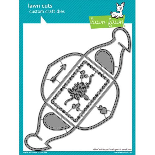 Lawn Fawn - Gift Card Heart Envelope Dies