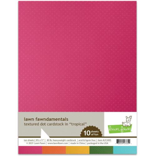 Lawn Fawn - Textured Dot Cardstock - Tropical