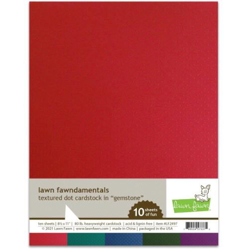 Lawn Fawn - Textured Dot Cardstock - Gemstone