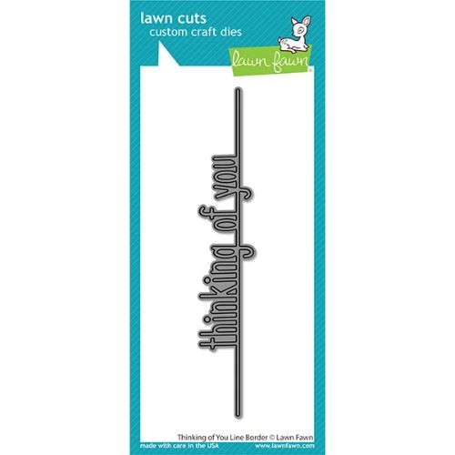 Lawn Fawn - Lawn Cuts - Thinking of You Line Border