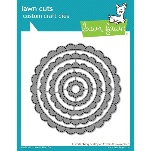Lawn Fawn - Lawn Cuts - Just Stitching Scalloped Circles