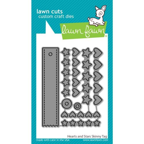 Lawn Fawn - Lawn Cuts - Hearts and Stars Skinny Tag