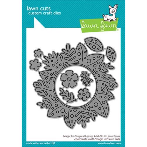 Lawn Fawn - Lawn Cuts - Magic Iris Tropical Leaves Add-On