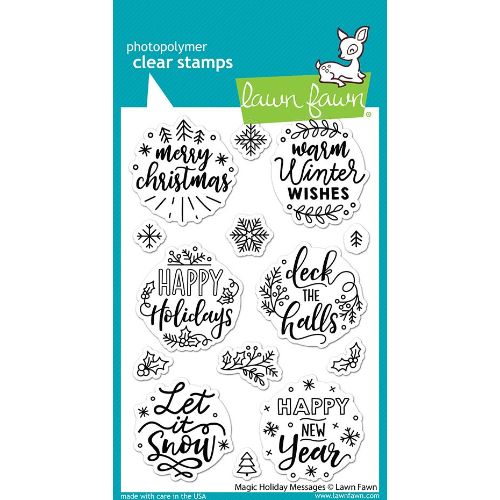 Lawn Fawn - Stamps - Magic Holiday Messages