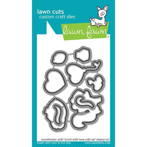 Lawn Fawn - Lawn Cuts - Scent With Love Add-On Dies