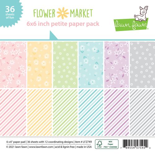 Lawn Fawn - Paper - Flower Market - Petite Paper Pack