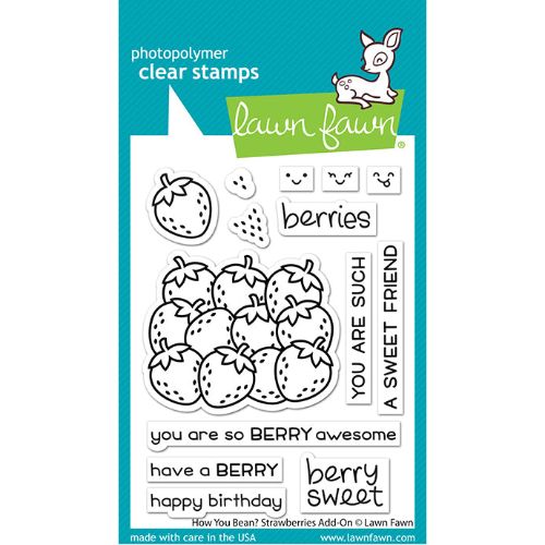 Lawn Fawn - Stamps - How You Bean? Strawberries Add-On