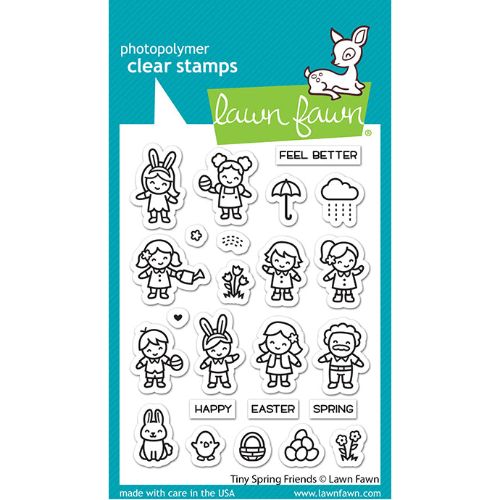 Lawn Fawn - Stamps - Tiny Spring Friends