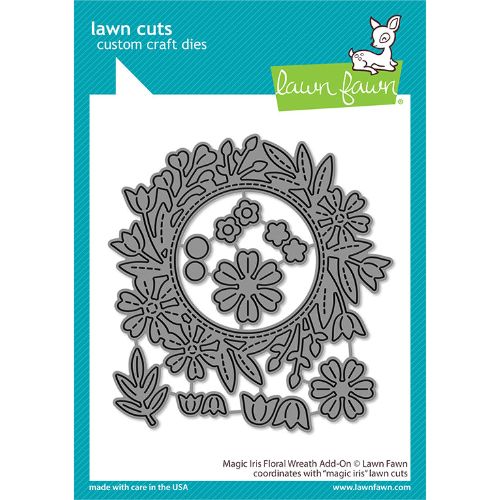 Lawn Fawn - Lawn Cuts - Magic Iris Floral Wreath Add-On Dies