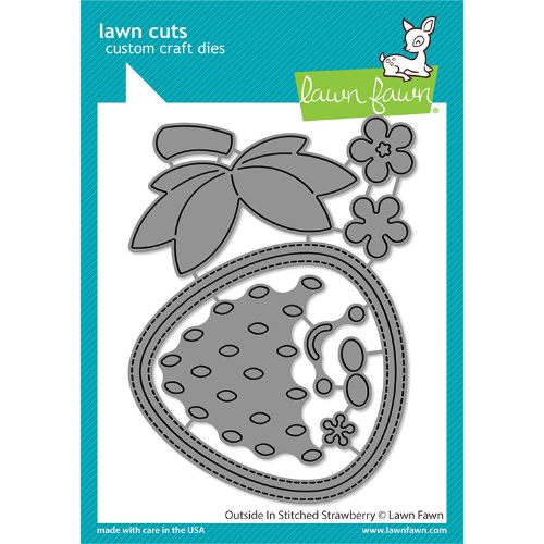 Lawn Fawn - Lawn Cuts - Outside In Stitched Strawberries Dies