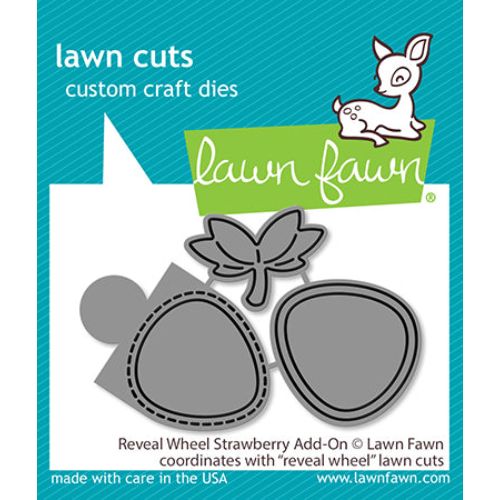 Lawn Fawn - Lawn Cuts - Reveal Wheel Strawberry Add-On Dies