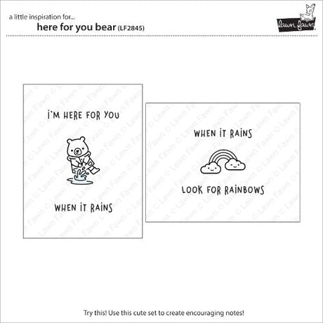 Lawn Fawn - Stamps - Here for You Bear