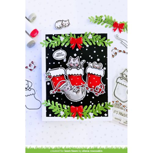 Lawn Fawn - Stamps - Pawsitive Christmas