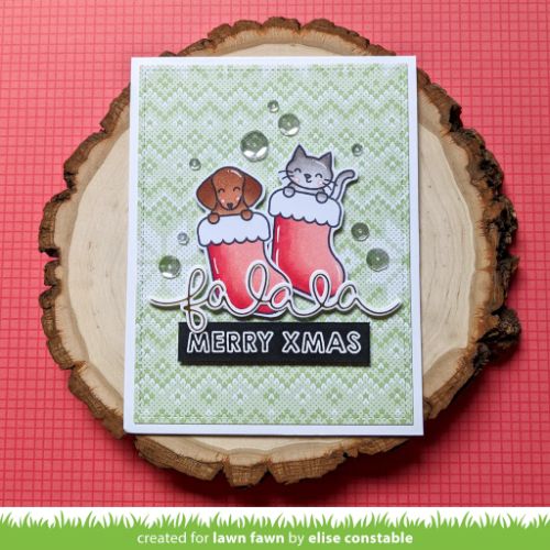Lawn Fawn - Stamps - Pawsitive Christmas