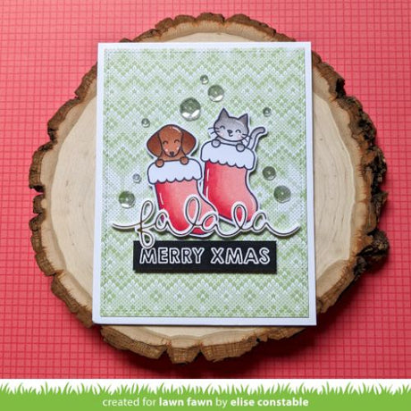 Lawn Fawn - Stamps - Pawsitive Christmas