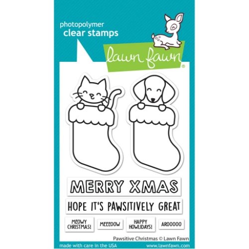 Lawn Fawn - Stamps - Pawsitive Christmas