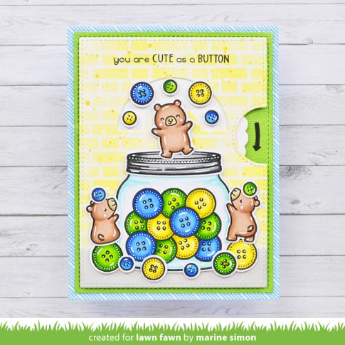 Lawn Fawn - Stamps - How You Bean? Buttons Add-On