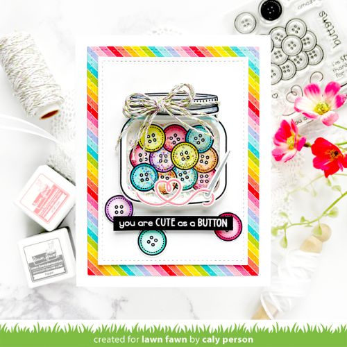 Lawn Fawn - Stamps - How You Bean? Buttons Add-On