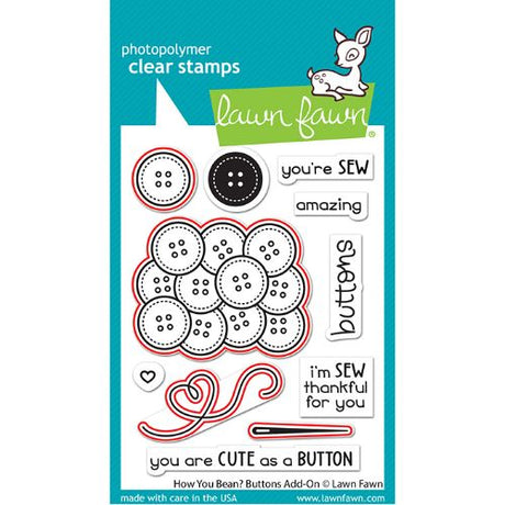Lawn Fawn - Lawn Cuts - How You Bean? Buttons Add-On Dies