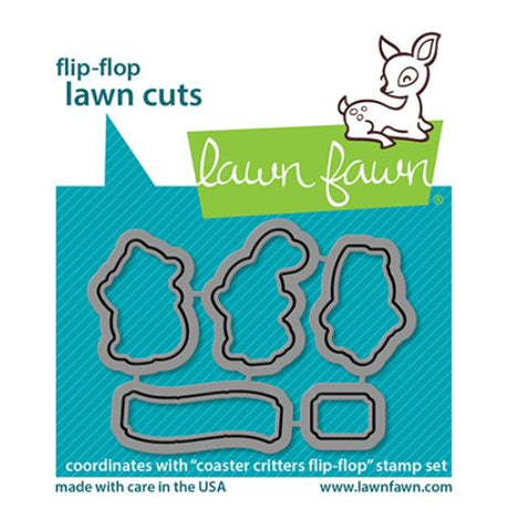 Lawn Fawn - Lawn Cuts - Coaster Critters Flip-Flop Dies