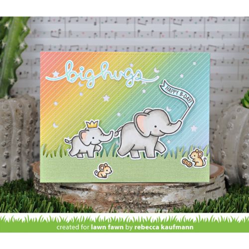 Lawn Fawn - Lawn Cuts - Dotted Moon and Stars Backdrop: Landscape Die