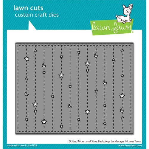 Lawn Fawn - Lawn Cuts - Dotted Moon and Stars Backdrop: Landscape Die