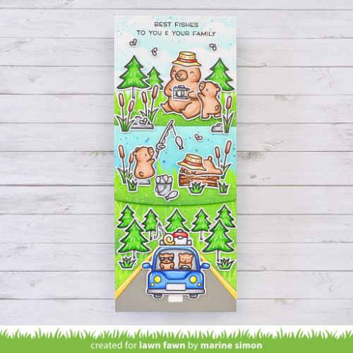 Lawn Fawn - Stamps - Car Critters Road Trip Add-On