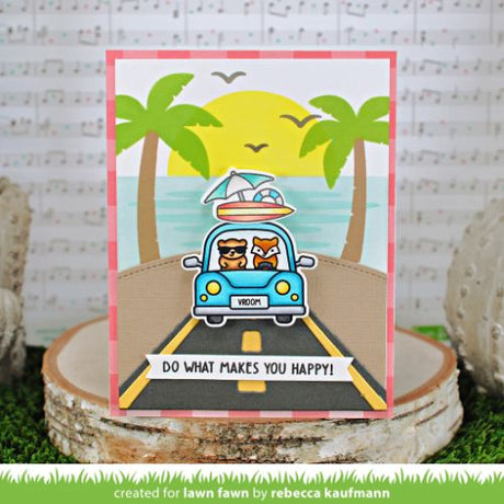 Lawn Fawn - Stamps - Car Critters Road Trip Add-On