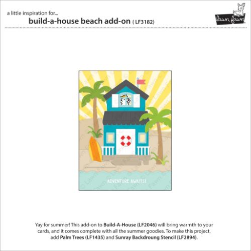 Lawn Fawn - Lawn Cuts - Build-A-House Beach Add-On Die