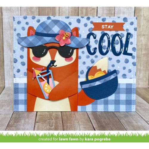 Lawn Fawn - Lawn Cuts - Woodland Critter Huggers Summer Add-On Die