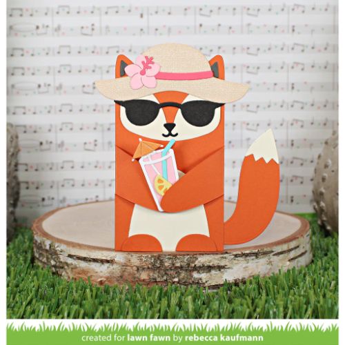 Lawn Fawn - Lawn Cuts - Woodland Critter Huggers Summer Add-On Die