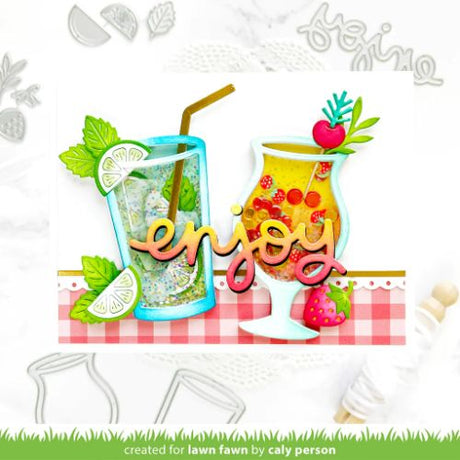 Lawn Fawn - Lawn Cuts - Scripty Enjoy Die