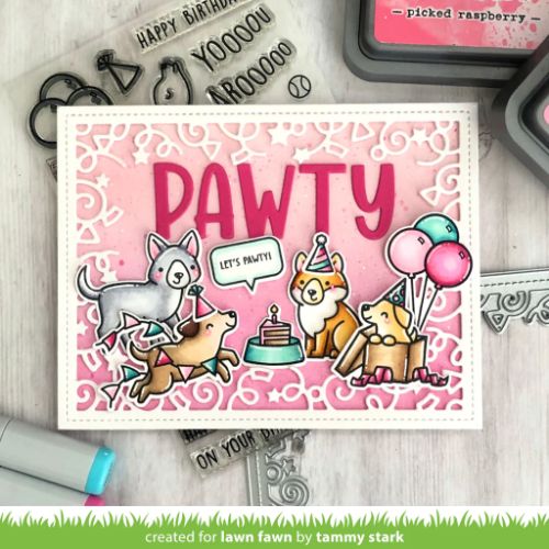 Lawn Fawn - Lawn Cuts - Let s Celebrate Backdrop Dies