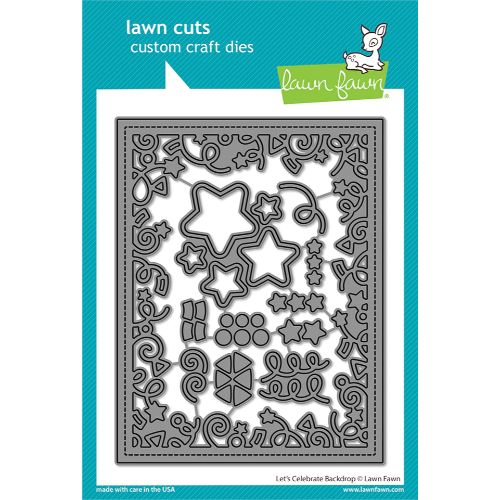 Lawn Fawn - Lawn Cuts - Let s Celebrate Backdrop Dies