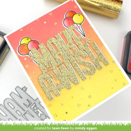 Lawn Fawn - Hot Foil - Confetti Background Hot Foil Plate